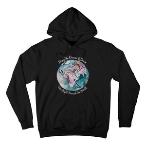 World Peace Gift Peace And Love Dove May Peace Take Flight Hoodie