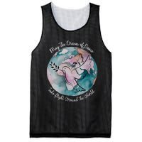 World Peace Gift Peace And Love Dove May Peace Take Flight Mesh Reversible Basketball Jersey Tank