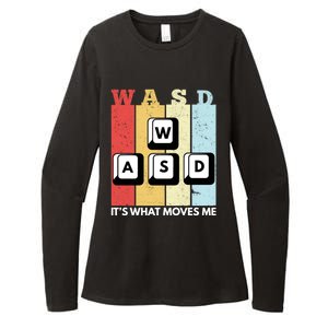 Wasd Pc Gamer Pc Master Race Retro Video Game Wasd Cute Gift Womens CVC Long Sleeve Shirt