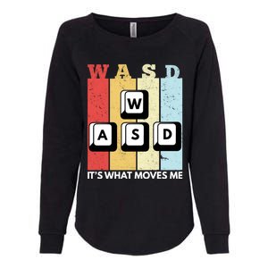 Wasd Pc Gamer Pc Master Race Retro Video Game Wasd Cute Gift Womens California Wash Sweatshirt