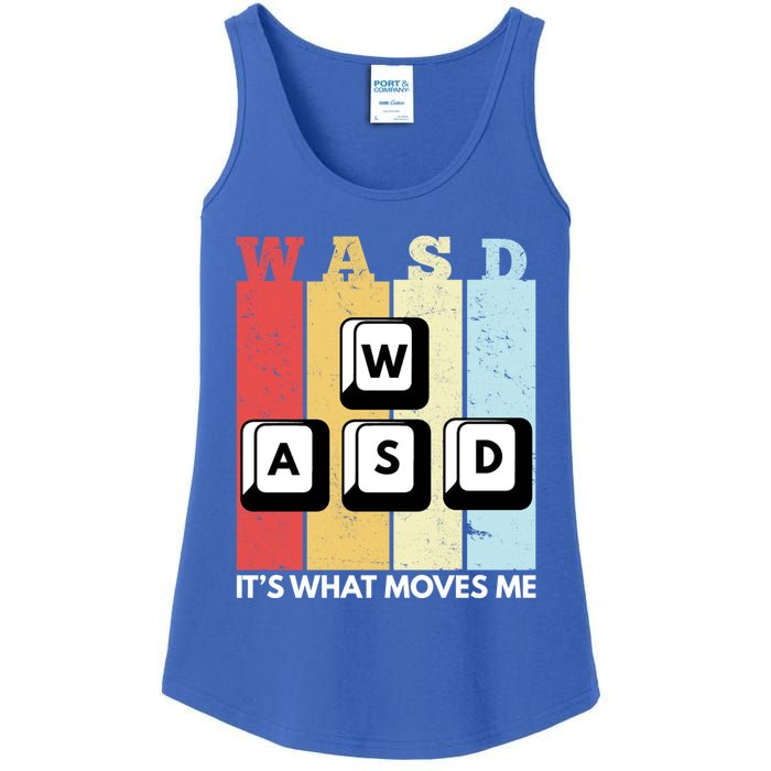 Wasd Pc Gamer Pc Master Race Retro Video Game Wasd Cute Gift Ladies Essential Tank