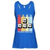 Wasd Pc Gamer Pc Master Race Retro Video Game Wasd Cute Gift Ladies Essential Flowy Tank