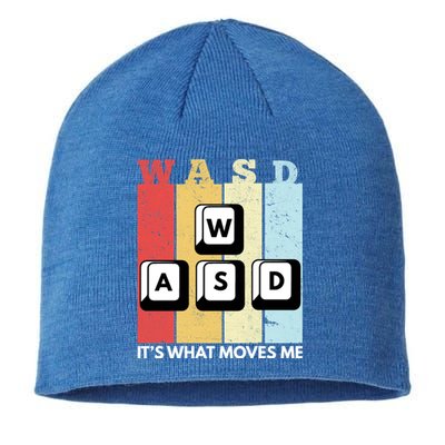 Wasd Pc Gamer Pc Master Race Retro Video Game Wasd Cute Gift Sustainable Beanie