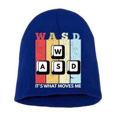 Wasd Pc Gamer Pc Master Race Retro Video Game Wasd Cute Gift Short Acrylic Beanie