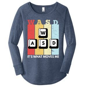 Wasd Pc Gamer Pc Master Race Retro Video Game Wasd Cute Gift Women's Perfect Tri Tunic Long Sleeve Shirt