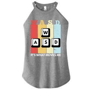 Wasd Pc Gamer Pc Master Race Retro Video Game Wasd Cute Gift Women's Perfect Tri Rocker Tank