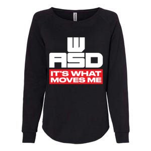 Wasd // Pc Gaming // Its What Moves Me Gamer Designed Gift Womens California Wash Sweatshirt