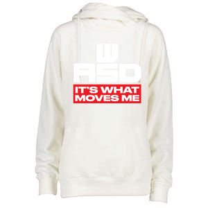 Wasd // Pc Gaming // Its What Moves Me Gamer Designed Gift Womens Funnel Neck Pullover Hood