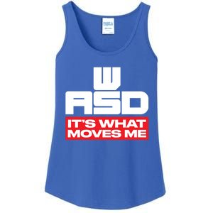 Wasd // Pc Gaming // Its What Moves Me Gamer Designed Gift Ladies Essential Tank