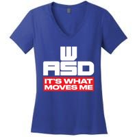 Wasd // Pc Gaming // Its What Moves Me Gamer Designed Gift Women's V-Neck T-Shirt