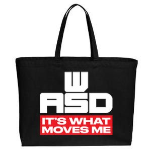 Wasd // Pc Gaming // Its What Moves Me Gamer Designed Gift Cotton Canvas Jumbo Tote