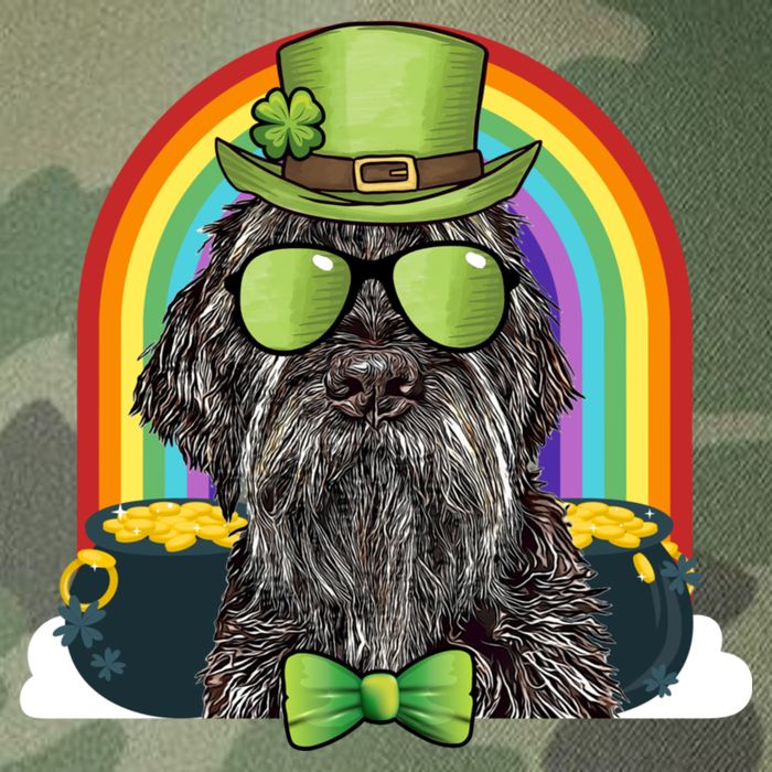 Wirehaired Pointing Griffon Dog Funny St Patricks Day Gift Legacy Tie Dye Trucker Hat