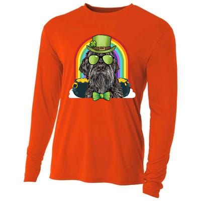 Wirehaired Pointing Griffon Dog Funny St Patricks Day Gift Cooling Performance Long Sleeve Crew