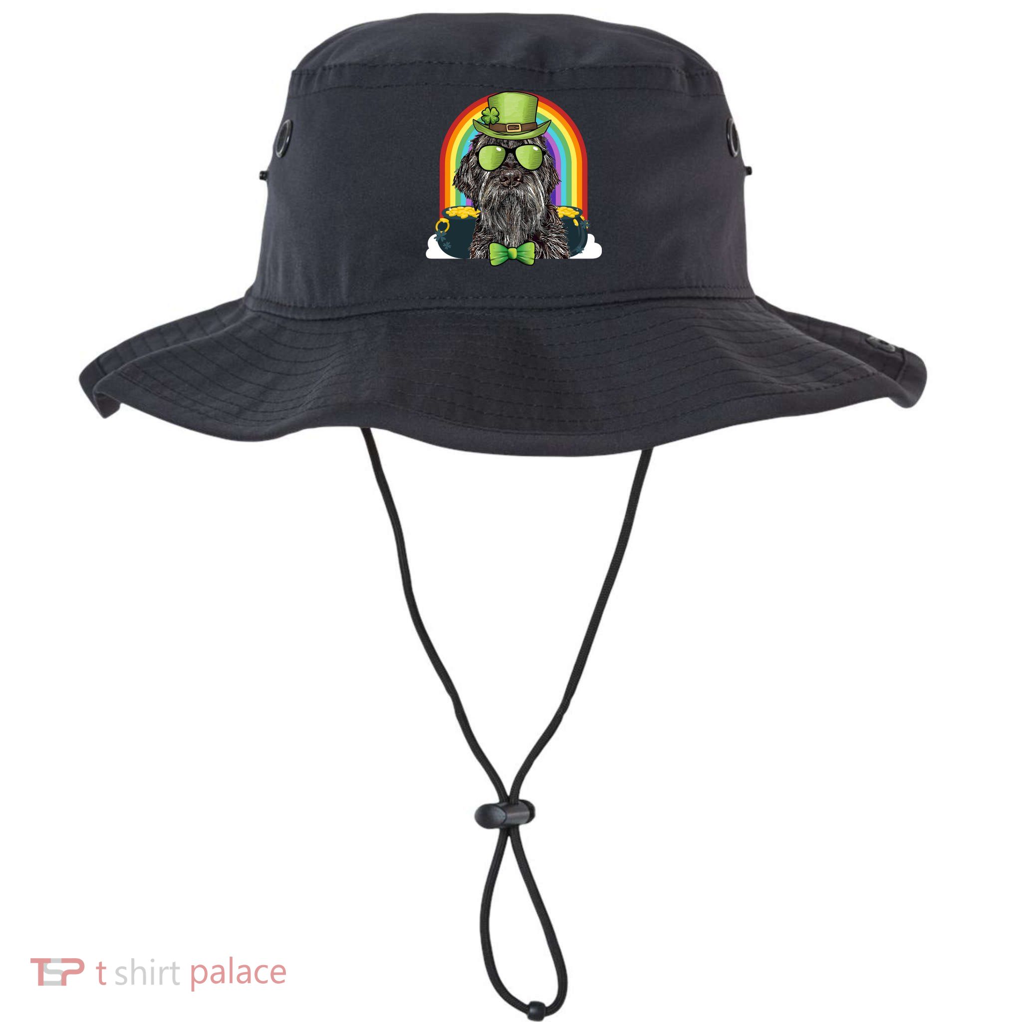Wirehaired Pointing Griffon Dog Funny St Patricks Day Gift Bucket Hat