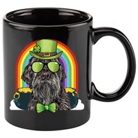 Wirehaired Pointing Griffon Dog Funny St Patricks Day Gift 11oz C Handle Ceramic Mug