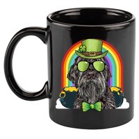 Wirehaired Pointing Griffon Dog Funny St Patricks Day Gift 11oz C Handle Ceramic Mug