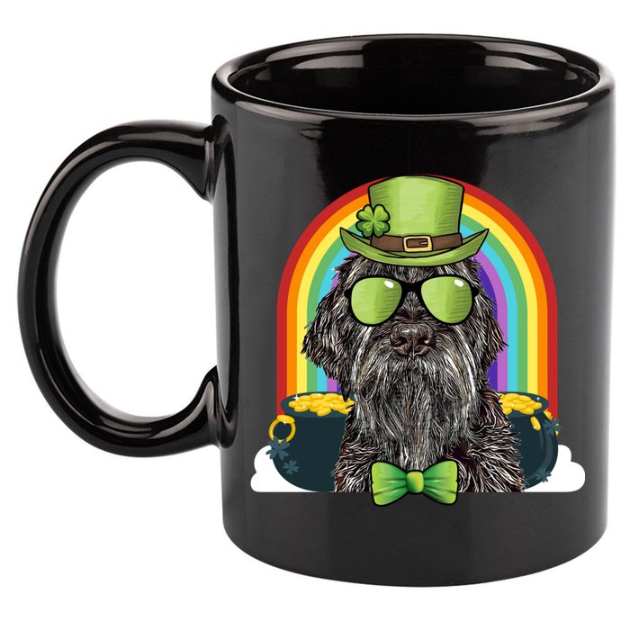 Wirehaired Pointing Griffon Dog Funny St Patricks Day Gift 11oz C Handle Ceramic Mug