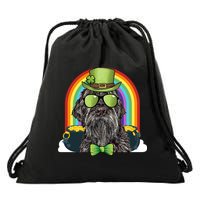 Wirehaired Pointing Griffon Dog Funny St Patricks Day Gift Drawstring Bag