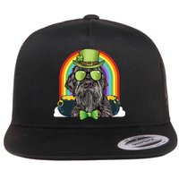 Wirehaired Pointing Griffon Dog Funny St Patricks Day Gift Flat Bill Trucker Hat