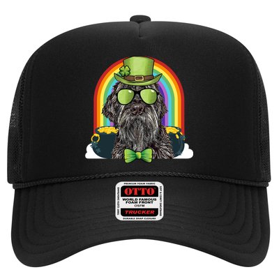Wirehaired Pointing Griffon Dog Funny St Patricks Day Gift Trucker Hat