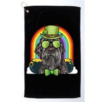 Wirehaired Pointing Griffon Dog Funny St Patricks Day Gift Golf Towel