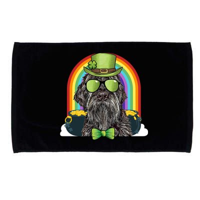 Wirehaired Pointing Griffon Dog Funny St Patricks Day Gift Microfiber Hand Towel