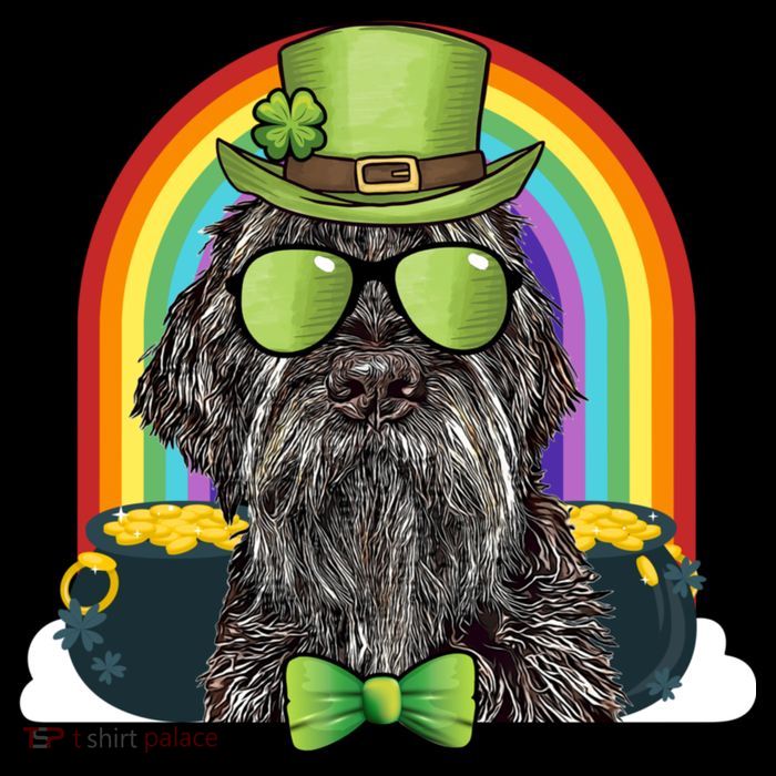 Wirehaired Pointing Griffon Dog Funny St Patricks Day Gift Wool Snapback Cap