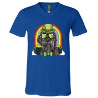 Wirehaired Pointing Griffon Dog Funny St Patricks Day Gift V-Neck T-Shirt