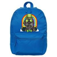 Wirehaired Pointing Griffon Dog Funny St Patricks Day Gift 16 in Basic Backpack