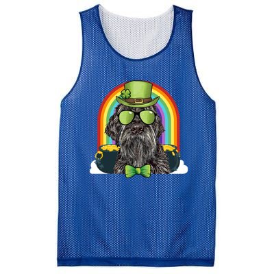 Wirehaired Pointing Griffon Dog Funny St Patricks Day Gift Mesh Reversible Basketball Jersey Tank