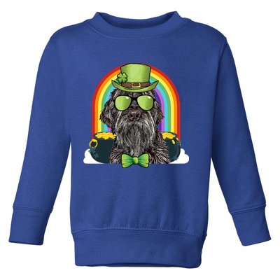 Wirehaired Pointing Griffon Dog Funny St Patricks Day Gift Toddler Sweatshirt