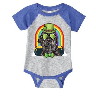 Wirehaired Pointing Griffon Dog Funny St Patricks Day Gift Infant Baby Jersey Bodysuit