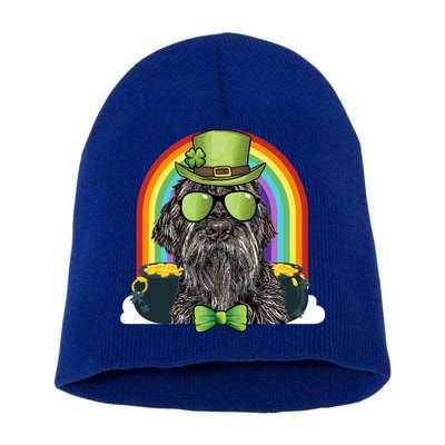 Wirehaired Pointing Griffon Dog Funny St Patricks Day Gift Short Acrylic Beanie