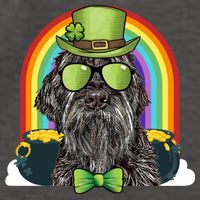 Wirehaired Pointing Griffon Dog Funny St Patricks Day Gift Vector Backpack