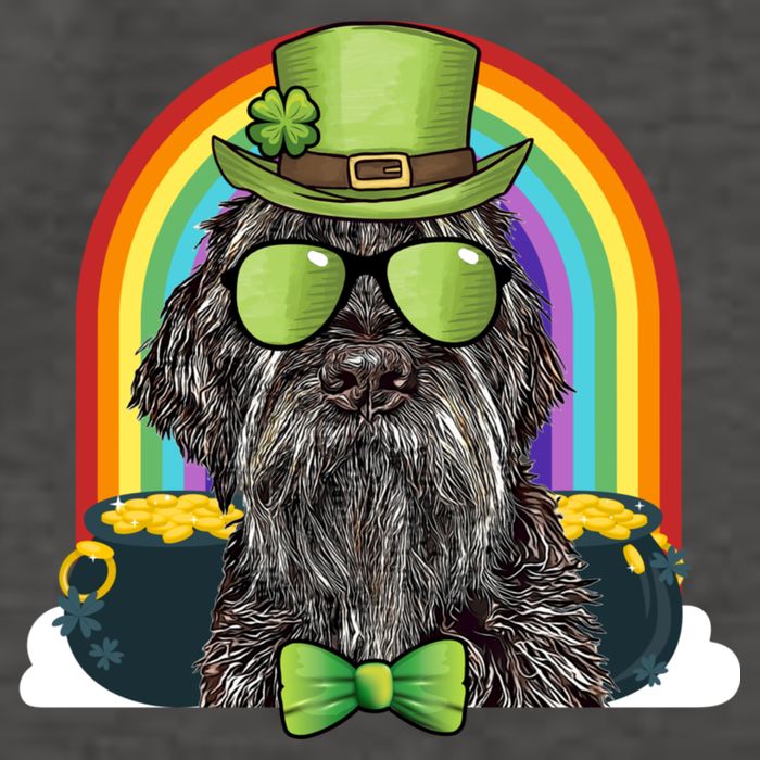 Wirehaired Pointing Griffon Dog Funny St Patricks Day Gift Vector Backpack
