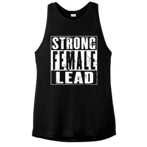 Wo's Power Gift Strong Female Lead Gift Ladies PosiCharge Tri-Blend Wicking Tank