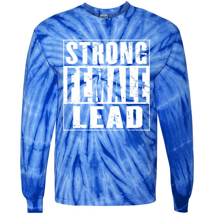 Wo's Power Gift Strong Female Lead Gift Tie-Dye Long Sleeve Shirt