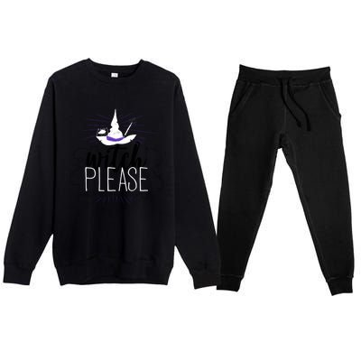 Witch Please Gift Premium Crewneck Sweatsuit Set