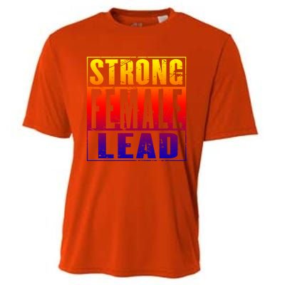 Wo's Power Gift Strong Female Lead Cool Gift Cooling Performance Crew T-Shirt