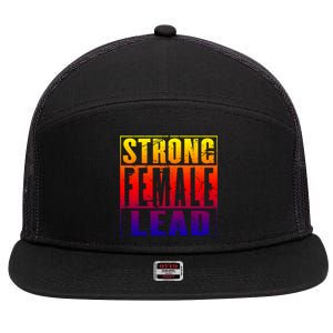 Wo's Power Gift Strong Female Lead Cool Gift 7 Panel Mesh Trucker Snapback Hat