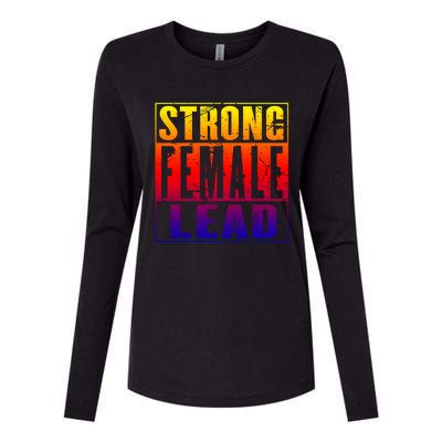 Wo's Power Gift Strong Female Lead Cool Gift Womens Cotton Relaxed Long Sleeve T-Shirt