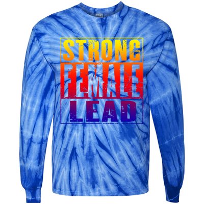 Wo's Power Gift Strong Female Lead Cool Gift Tie-Dye Long Sleeve Shirt