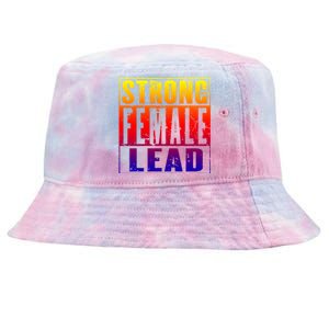 Wo's Power Gift Strong Female Lead Cool Gift Tie-Dyed Bucket Hat