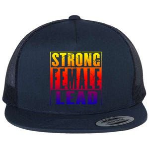 Wo's Power Gift Strong Female Lead Cool Gift Flat Bill Trucker Hat