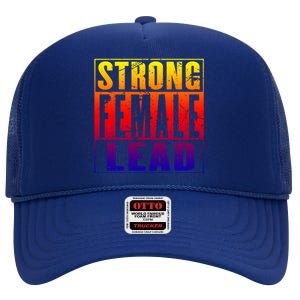 Wo's Power Gift Strong Female Lead Cool Gift High Crown Mesh Back Trucker Hat