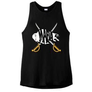 W+N+Y Pride - Gray White Yellow Buffalo Shirt Ladies PosiCharge Tri-Blend Wicking Tank