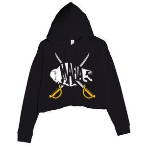 W+N+Y Pride - Gray White Yellow Buffalo Shirt Crop Fleece Hoodie