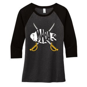 W+N+Y Pride - Gray White Yellow Buffalo Shirt Women's Tri-Blend 3/4-Sleeve Raglan Shirt