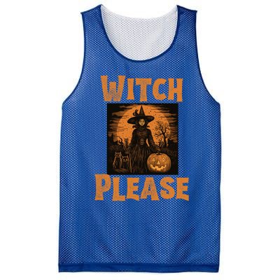 Witch Please Gift Mesh Reversible Basketball Jersey Tank