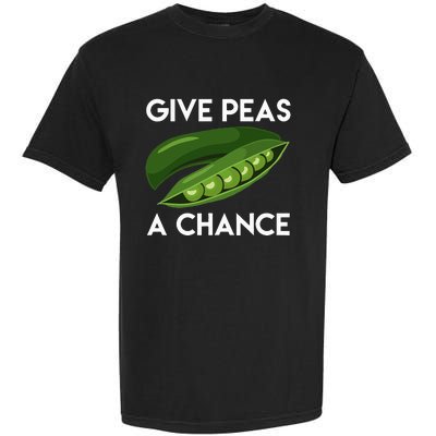 World Peaspeace Give Peas A Chance Earth Day Garment-Dyed Heavyweight T-Shirt